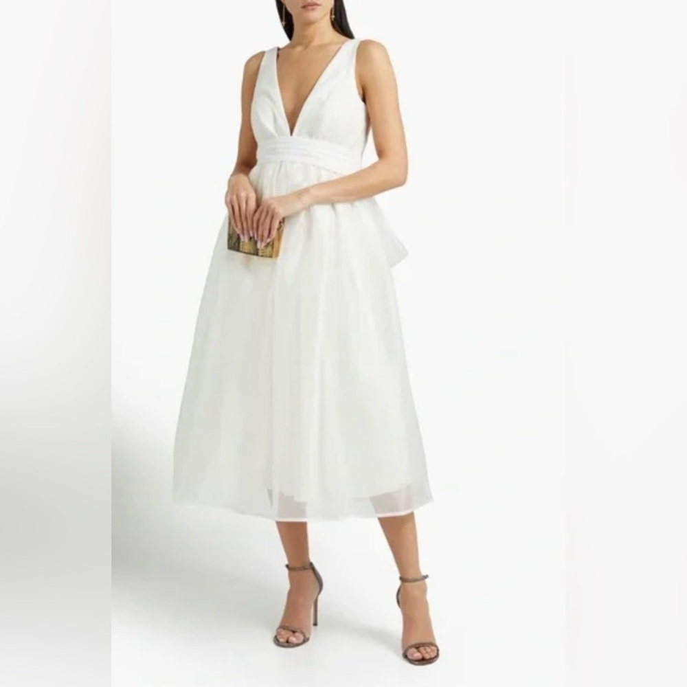 SACHIN & BABI BHLDN Carmina bow-embellished gathered NWOT SIZE 10, 8, & 4